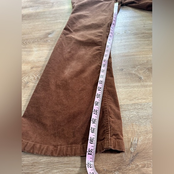 Gap 70’s Flare High Rise Brown Corduroy Pants Size 32 - Picture 6 of 10